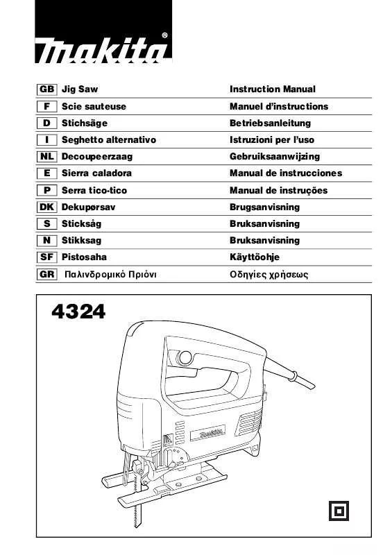 Mode d'emploi MAKITA 4324K