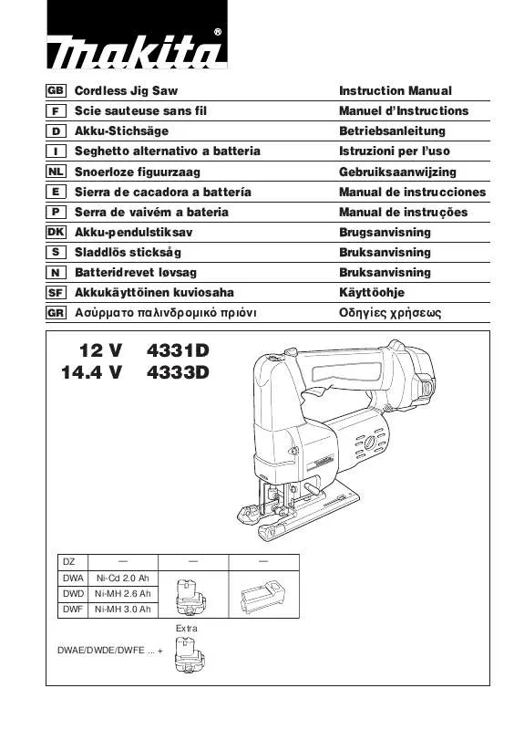 Mode d'emploi MAKITA 4333D