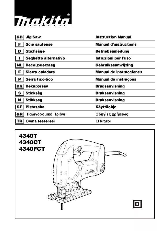 Mode d'emploi MAKITA 4340CT