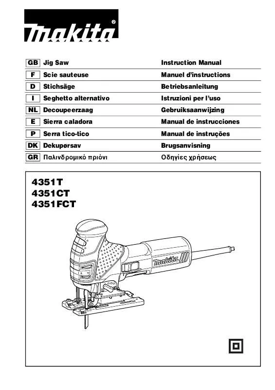 Mode d'emploi MAKITA 4351FCT