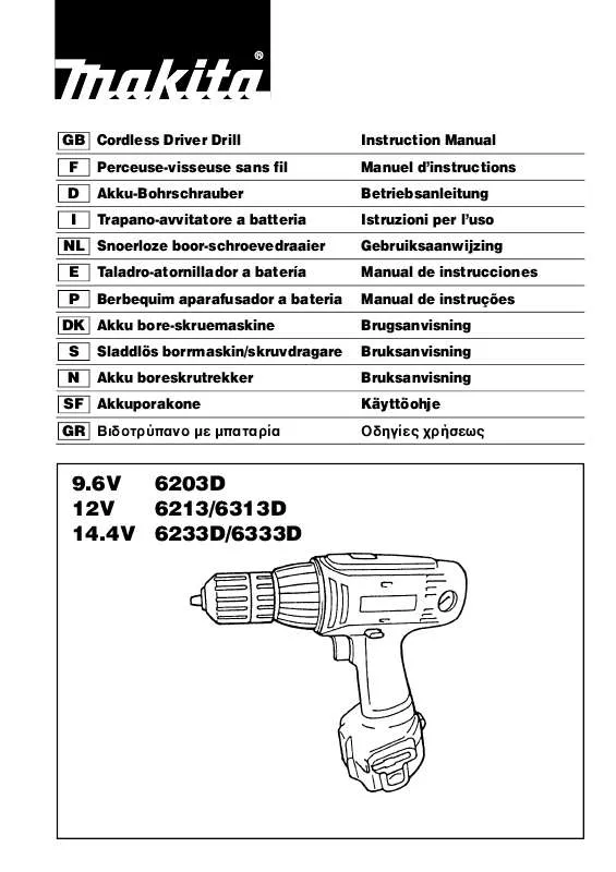 Mode d'emploi MAKITA 6213D