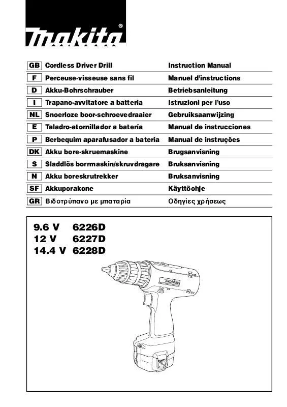 Mode d'emploi MAKITA 6227D