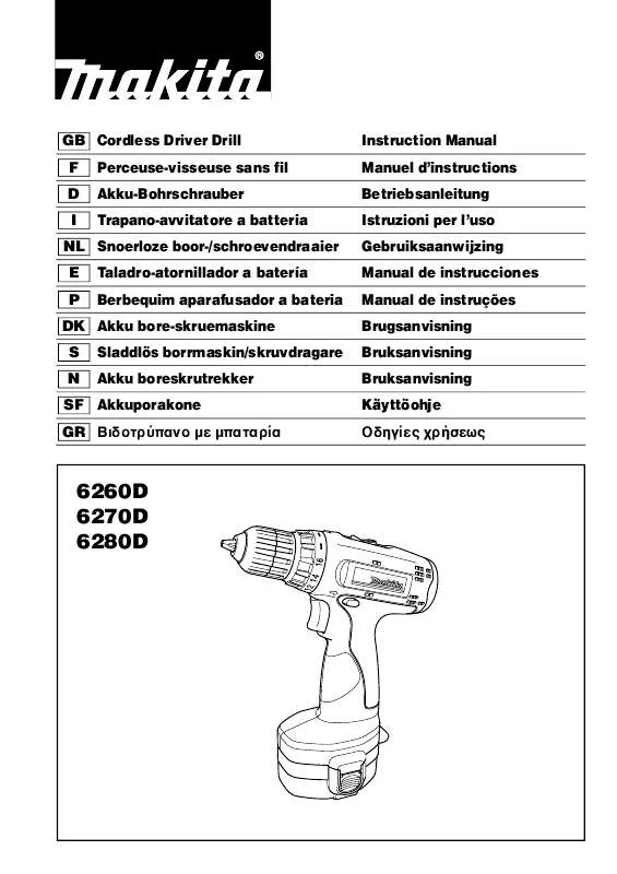 Mode d'emploi MAKITA 6270DWAE