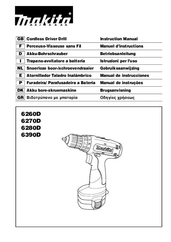 Mode d'emploi MAKITA 6390D