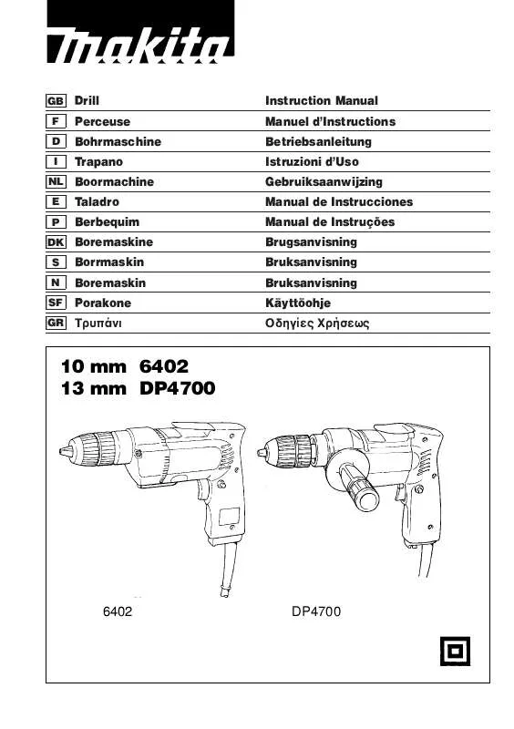 Mode d'emploi MAKITA 6402