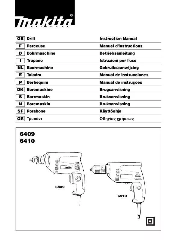 Mode d'emploi MAKITA 6409