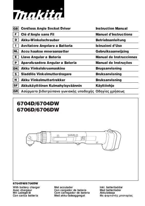 Mode d'emploi MAKITA 6706D