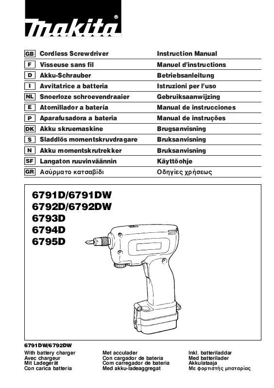 Mode d'emploi MAKITA 6794D