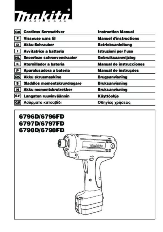 Mode d'emploi MAKITA 6796FD