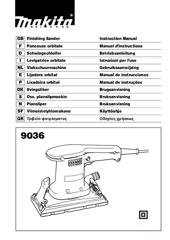 Mode d'emploi MAKITA 9036