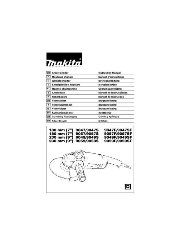 Mode d'emploi MAKITA 9057