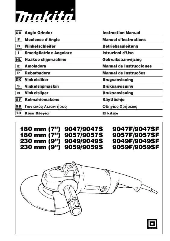 Mode d'emploi MAKITA 9057SF