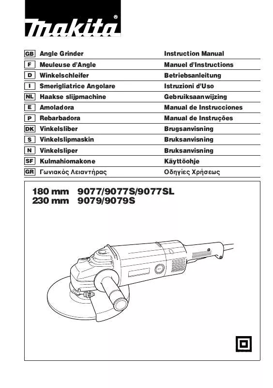 Mode d'emploi MAKITA 9079