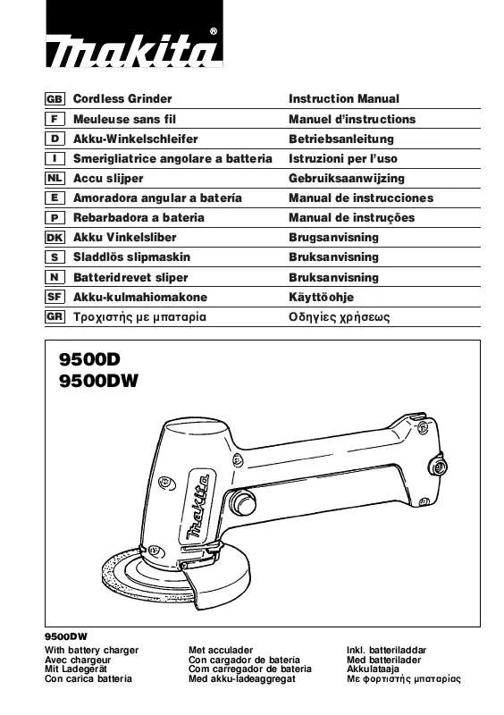 Mode d'emploi MAKITA 9500DW