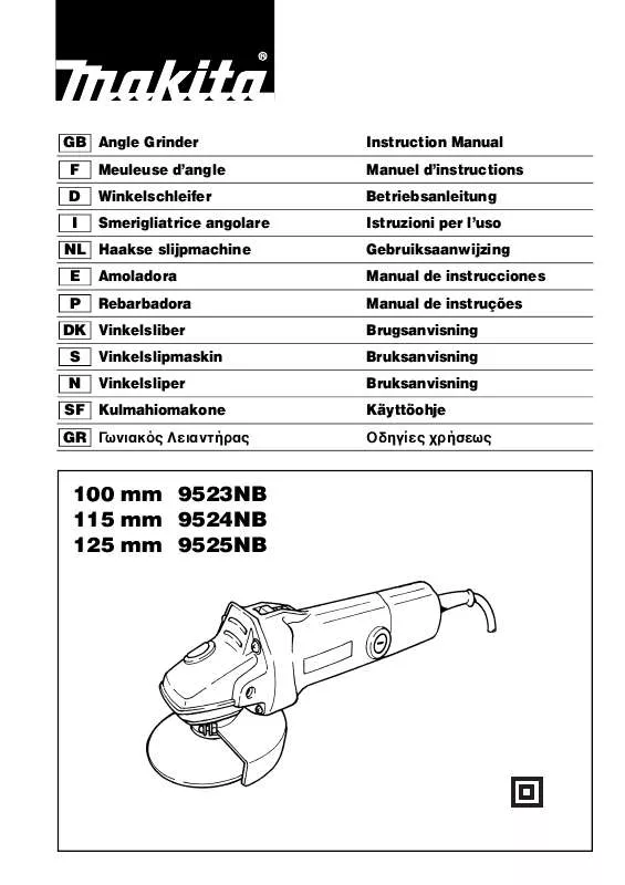 Mode d'emploi MAKITA 9524NB