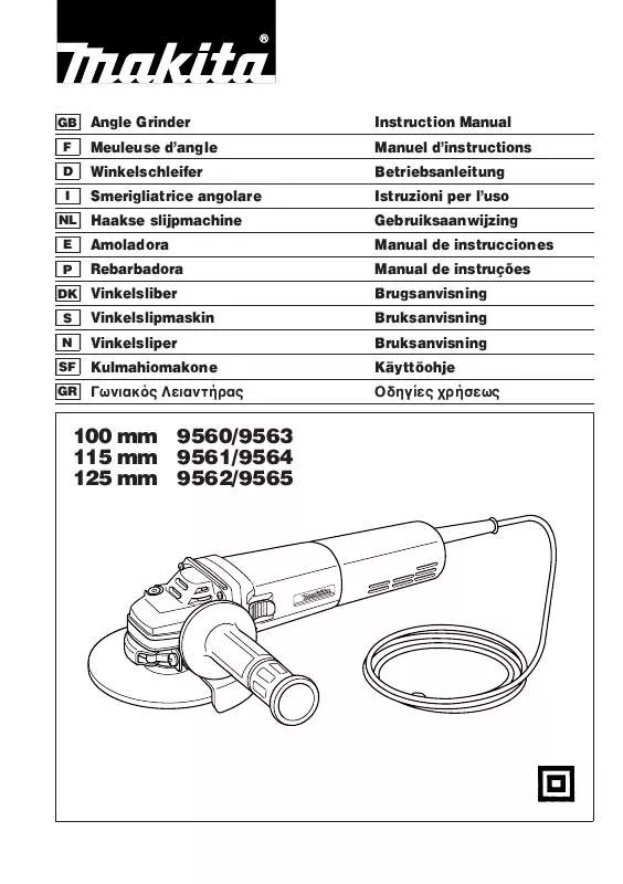 Mode d'emploi MAKITA 9564