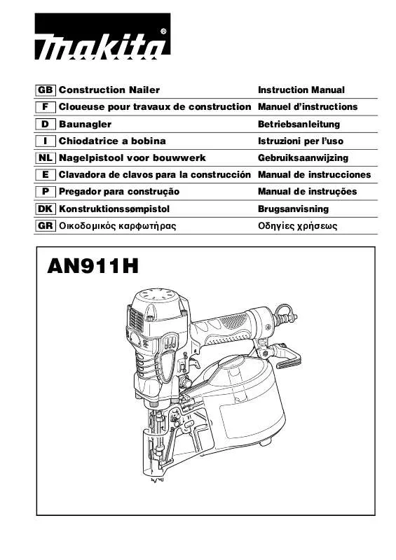 Mode d'emploi MAKITA AN911