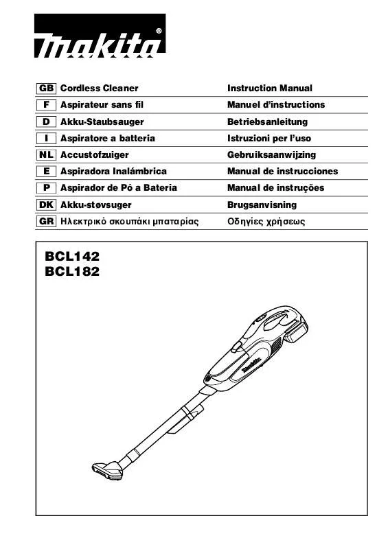 Mode d'emploi MAKITA BCL182