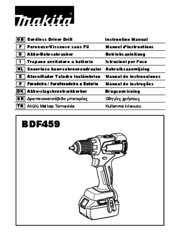 Mode d'emploi MAKITA BDF459