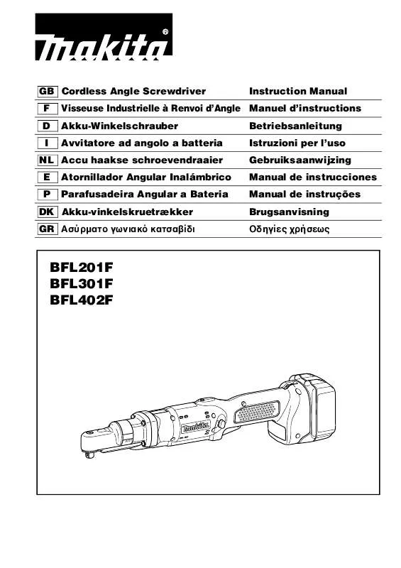 Mode d'emploi MAKITA BFL201F