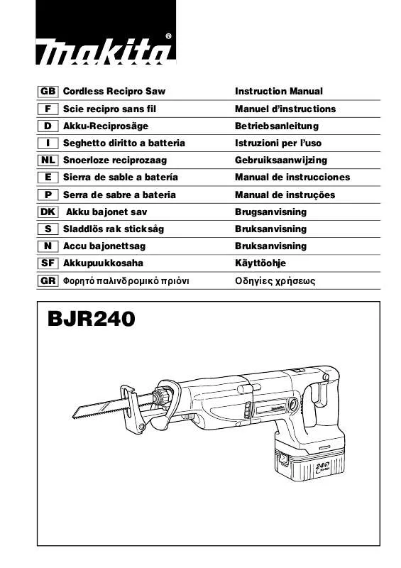 Mode d'emploi MAKITA BJR240