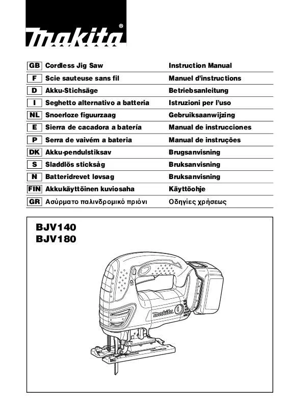 Mode d'emploi MAKITA BJV140