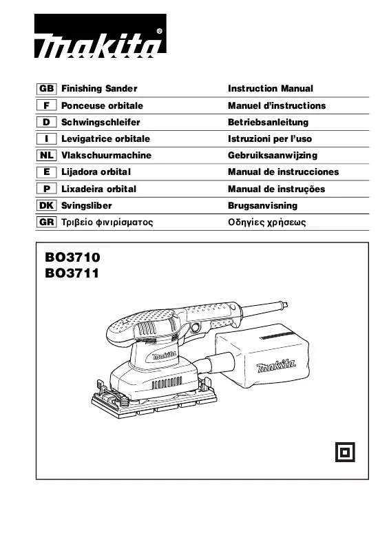 Mode d'emploi MAKITA BO3711