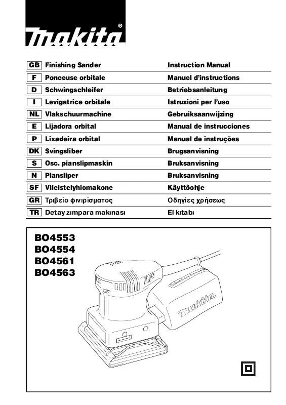 Mode d'emploi MAKITA BO4561