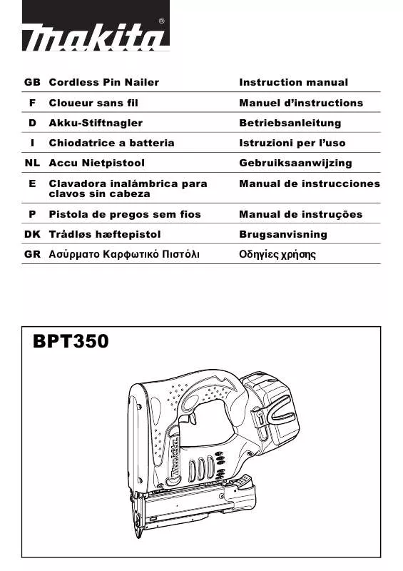 Mode d'emploi MAKITA BPT350