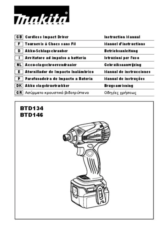 Mode d'emploi MAKITA BTD146