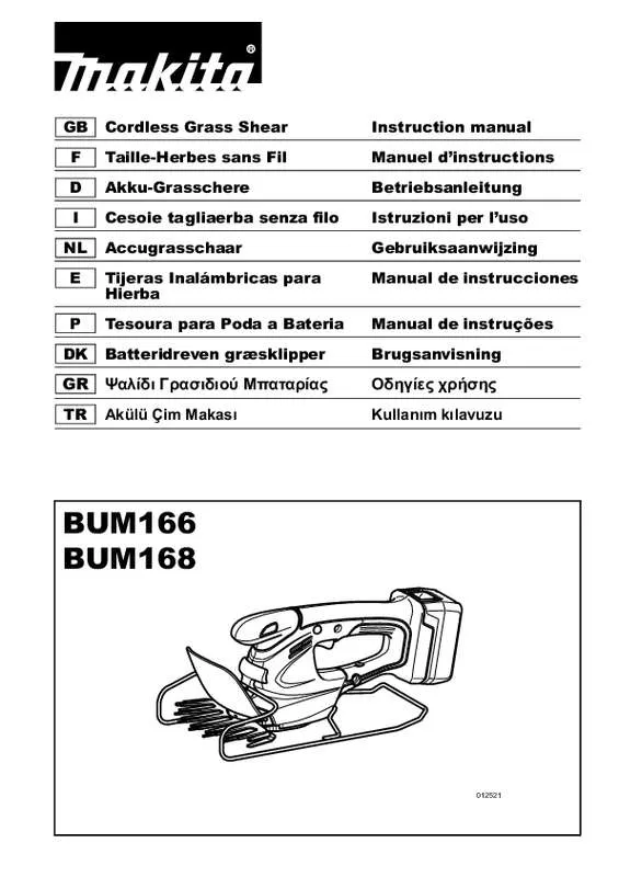 Mode d'emploi MAKITA BUM168