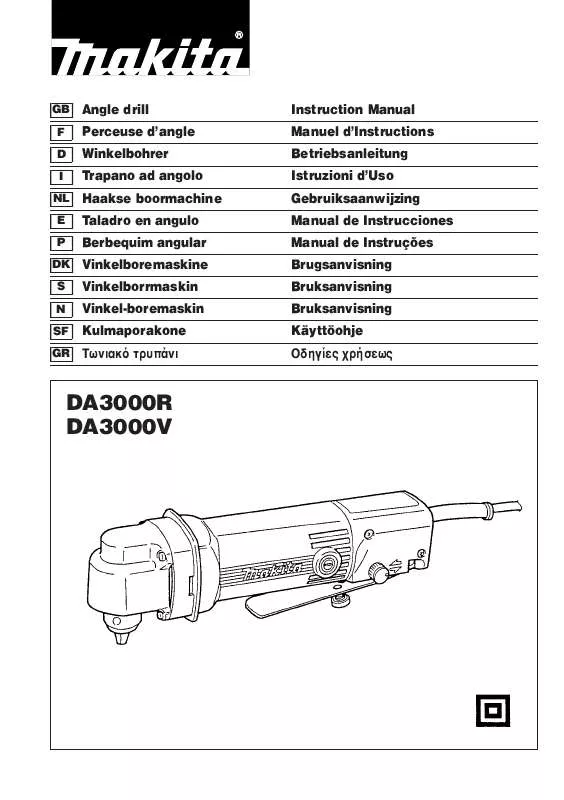 Mode d'emploi MAKITA DA3000V