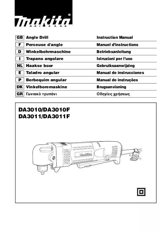 Mode d'emploi MAKITA DA3011