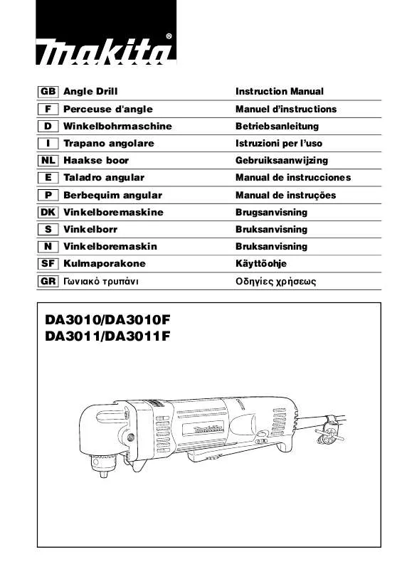 Mode d'emploi MAKITA DA3011F