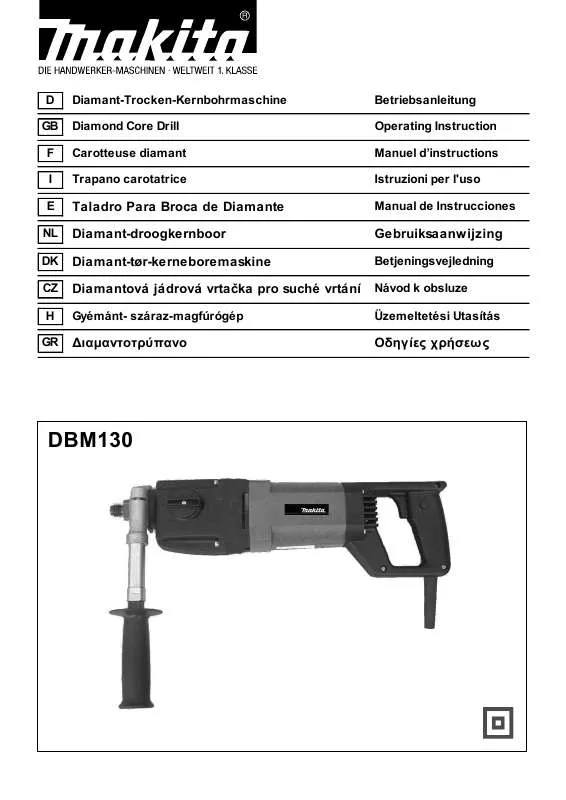 Mode d'emploi MAKITA DBM130