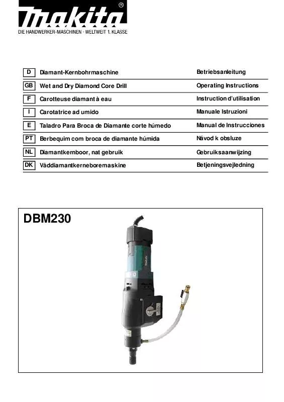 Mode d'emploi MAKITA DBM230