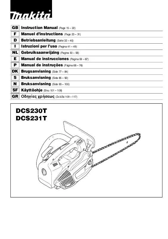 Mode d'emploi MAKITA DCS231T