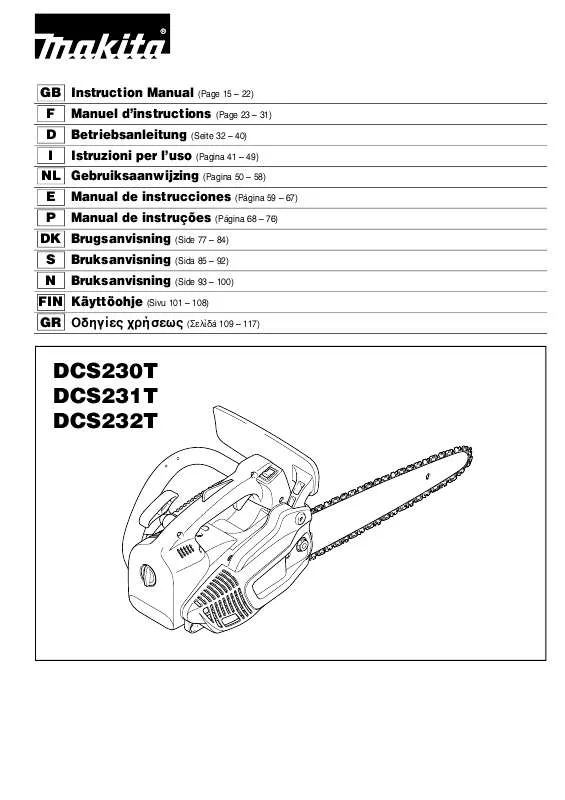 Mode d'emploi MAKITA DCS232T