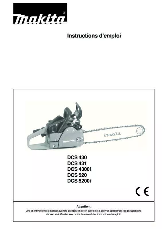 Mode d'emploi MAKITA DCS431