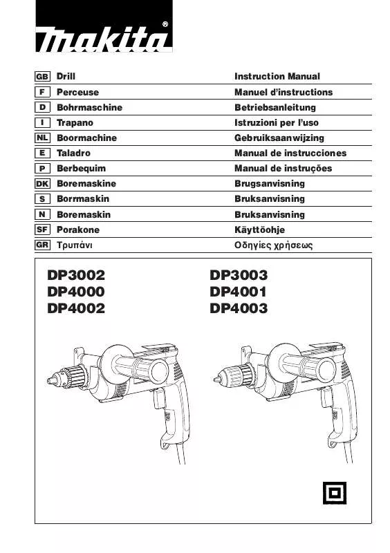 Mode d'emploi MAKITA DP3002