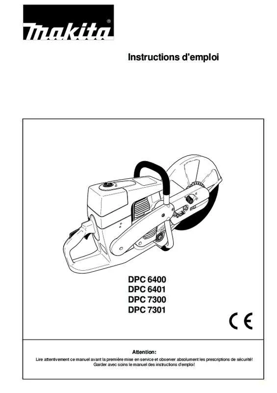 Mode d'emploi MAKITA DPC6400