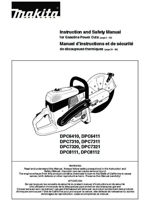 Mode d'emploi MAKITA DPC6410