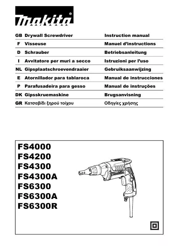 Mode d'emploi MAKITA FS4300