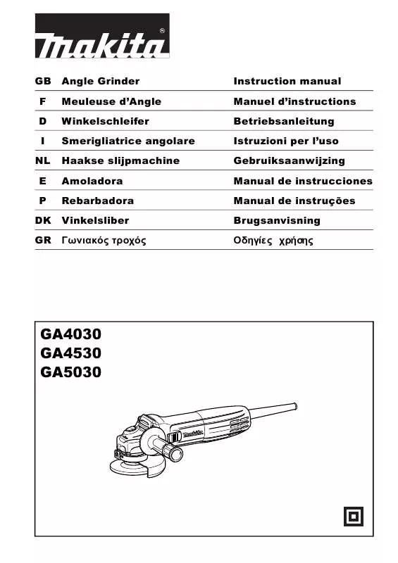 Mode d'emploi MAKITA GA4030