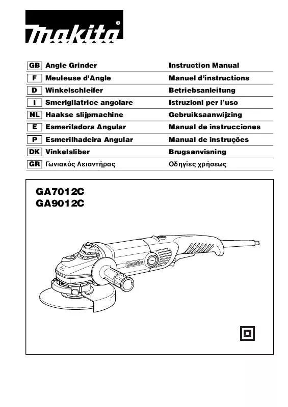 Mode d'emploi MAKITA GA7012C