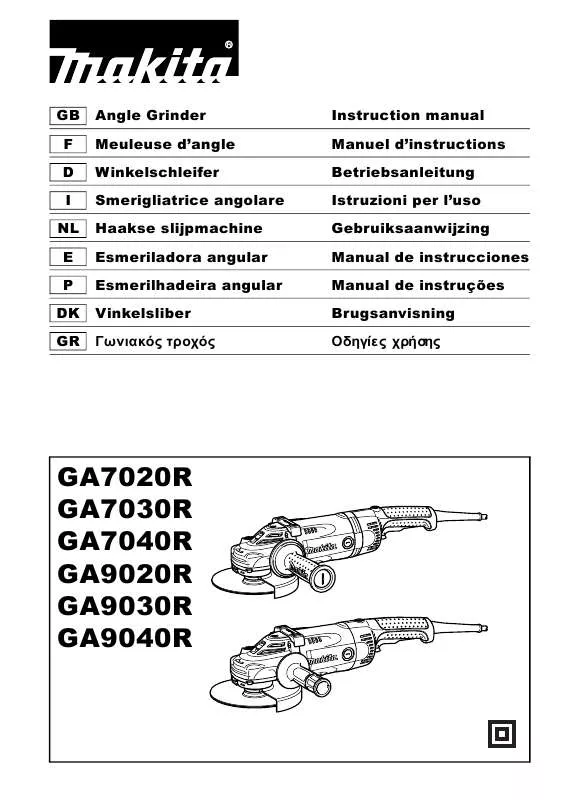 Mode d'emploi MAKITA GA7020R