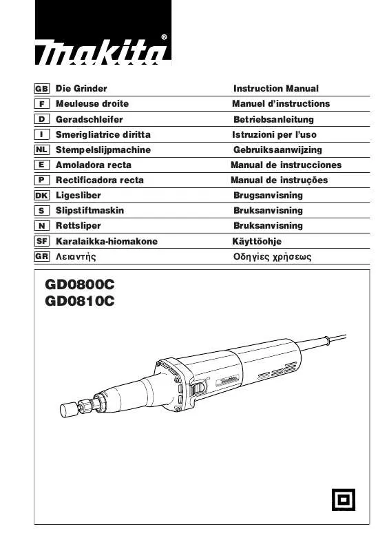 Mode d'emploi MAKITA GD0810C