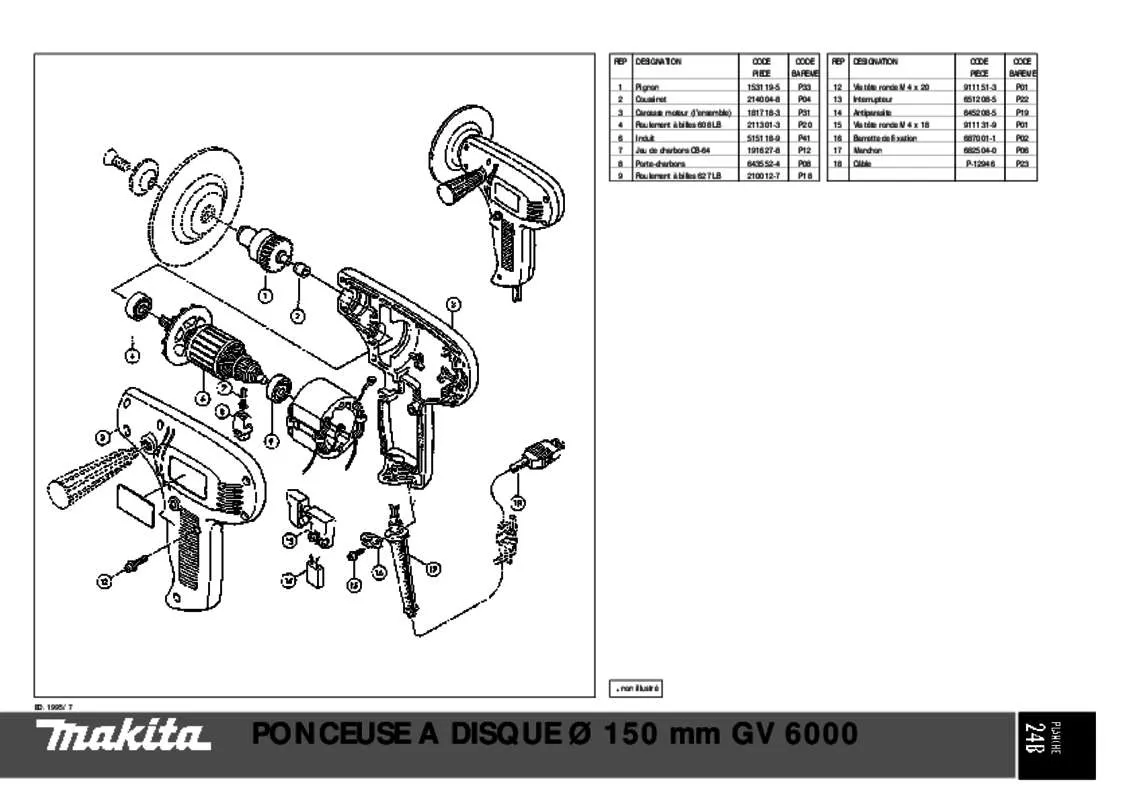 Mode d'emploi MAKITA GV6000