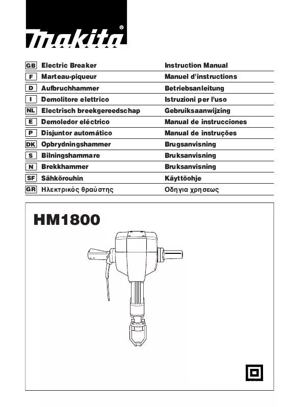 Mode d'emploi MAKITA HM1800