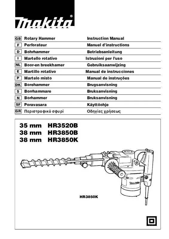 Mode d'emploi MAKITA HR3850B